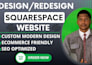 revamp or design squarespace website design clone
